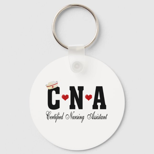 CNA Certified Nursing Assistant Key Ring (Front)