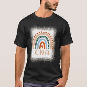 CNA Certified Nursing Assistant Rainbow Leopard Bl T-Shirt
