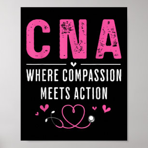 Cna Certified Nursing Istant Patient Health Medica Poster