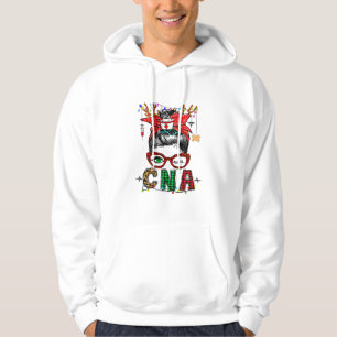 CNA Christmas Messy Bun Shirt CNA Buffalo Plaid Nu
