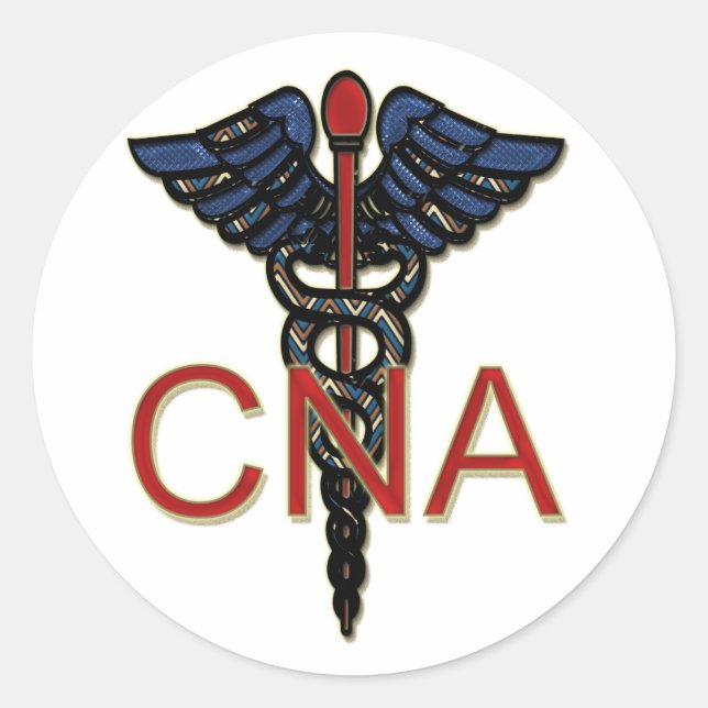 CNA CLASSIC ROUND STICKER (Front)
