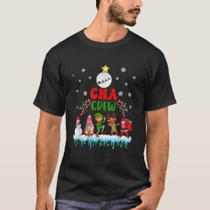 CNA Crew Xmas Dabbing Reindeer Santa Elf Proud Nur T-Shirt