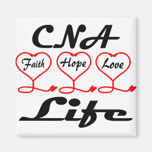 CNA Hope Love Faith Magnet