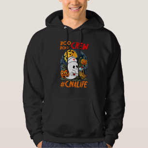 Cna Life Boo Boo Crew Nurse Ghost Halloween Octobe Hoodie