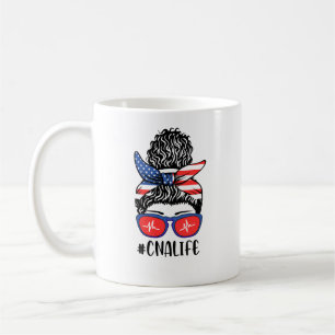 CNA Life Messy Bun CnaLife - Gift For Nurse's Coffee Mug