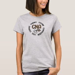 Cna Life Shirt, Leopard Nurse Shirt, Cna Gifts T-Shirt
