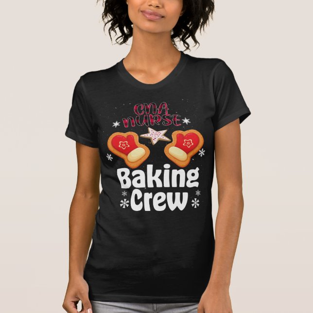 CNA Nurse Baking Crew family matching Christmas T-Shirt (Front)