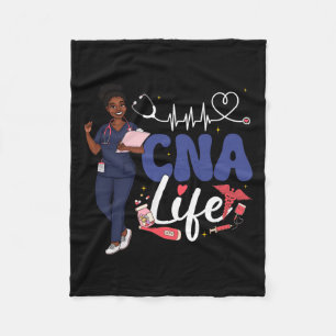 Cna Nurse Black History Month African American Jun Fleece Blanket
