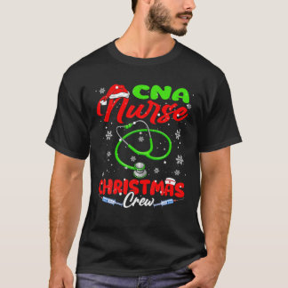 CNA Nurse Christmas Crew Funny Santa Nurse Nursing T-Shirt
