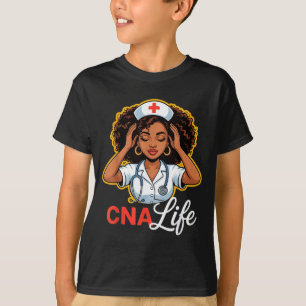 Cna Nurse Life Black History Month African America T-Shirt