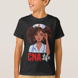 Cna Nurse Life Nursing African American Black Hist T-Shirt