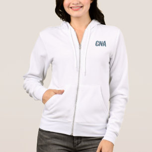 CNA Nurse Personalized Name Bold Typogrphy Hoodie