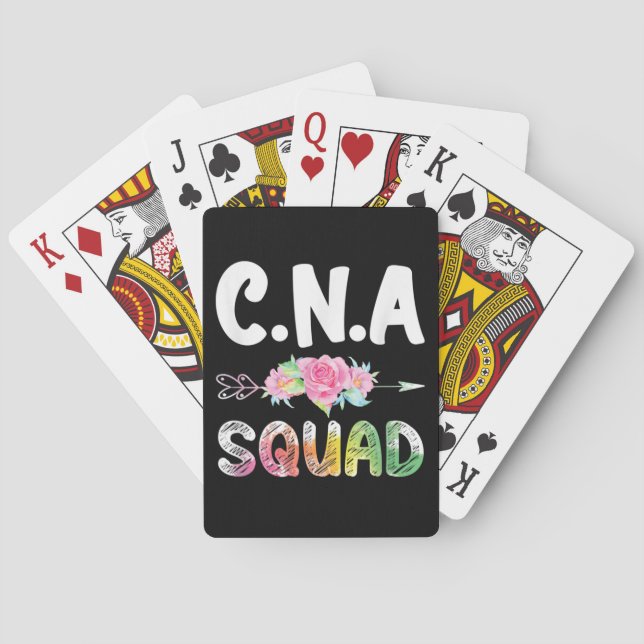CNA Nurse Squad Certified Nursing Assistant Playing Cards (Back)