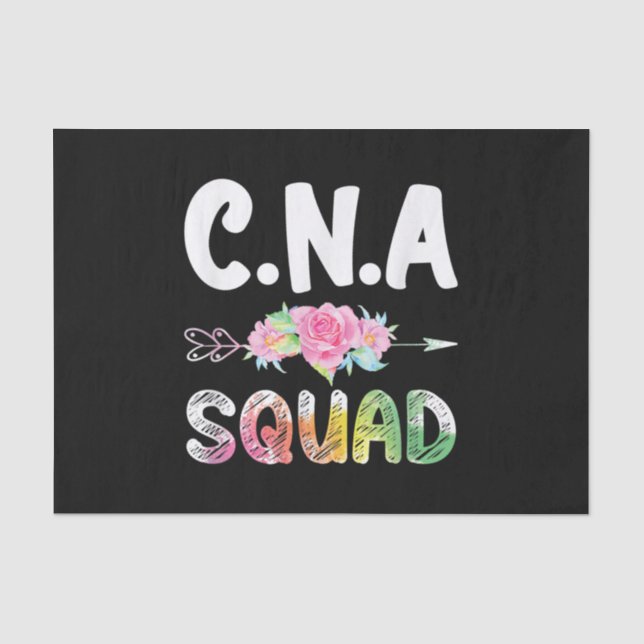 CNA Nurse Squad Certified Nursing Assistant Tissue Paper (Front)