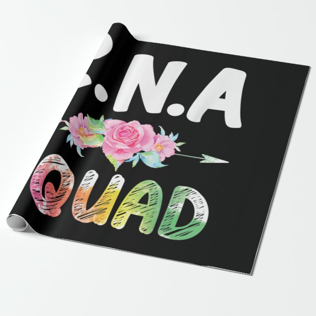 CNA Nurse Squad Certified Nursing Assistant Wrapping Paper (Unrolled)