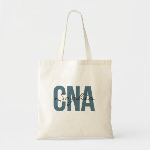 CNA Personalised Name Bold Typography Tote Bag