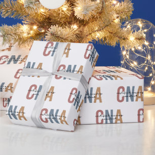 CNA Retro Certified Nursing Assistant Gifts Wrapping Paper