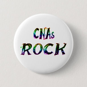 CNAs ROCK COLOR 6 Cm Round Badge