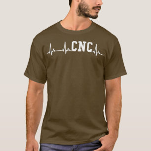 CNC heartbeat EKG CNC machinist T-Shirt