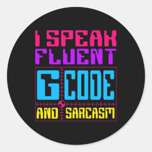 Cnc Machinist Fluent G-code Sticker 