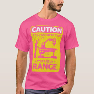 Cnc Machinist Metalworker Machining Caution Funny T-Shirt