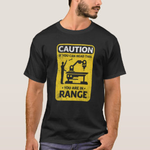 Cnc Machinist Metalworker Machining Caution T-Shirt