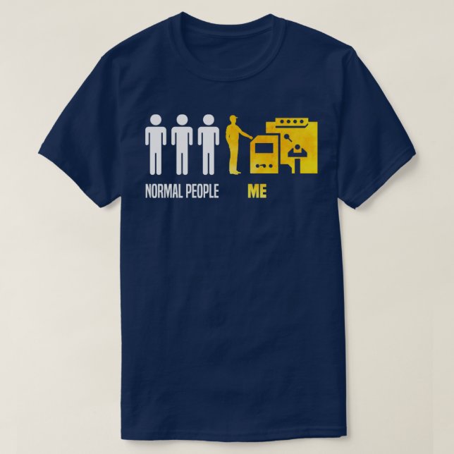 Cnc Machinist Metalworker Machining Normal People  T-Shirt (Design Front)