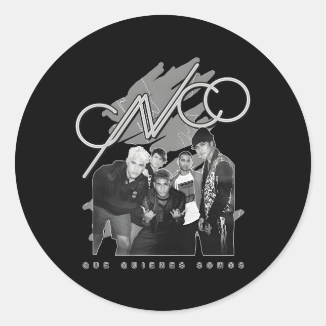 Cnco Official Black White Album Photo Classic Round Sticker (Front)