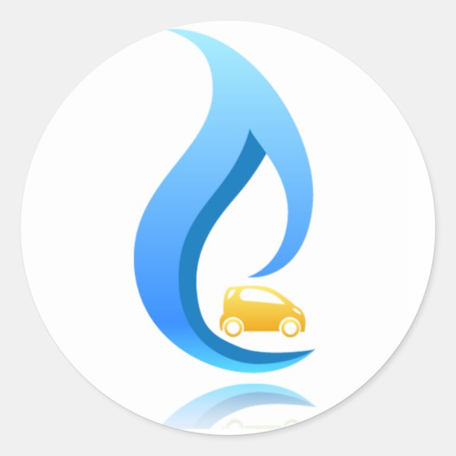 CNG Car Round Sticker (Front)