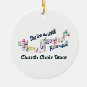 Cnotes Church Choir Tenor Ceramic Tree Decoration