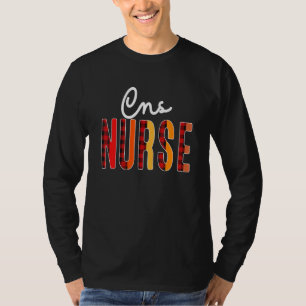 Cns Nurse Plaid Red Love Heart Stethoscope Rn Nurs T-Shirt