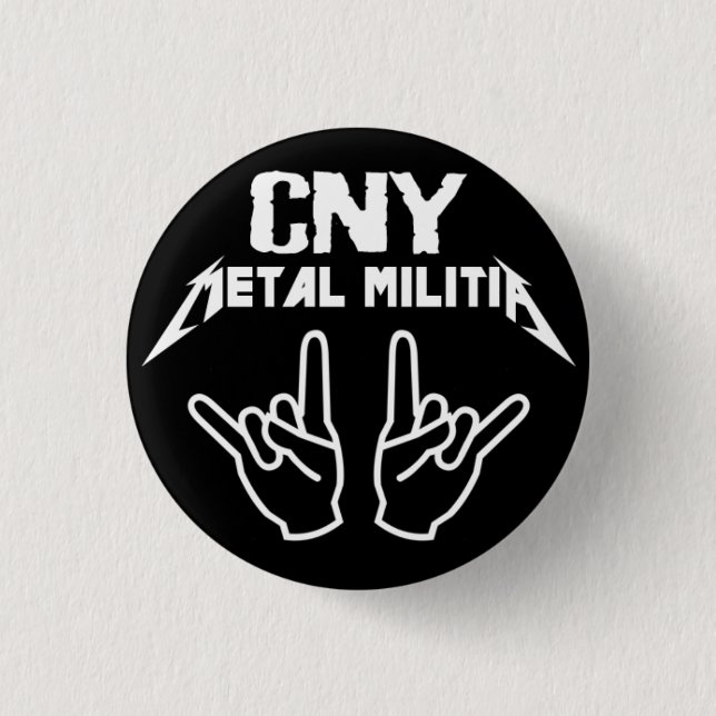 CNY Metal Militia Button (Front)