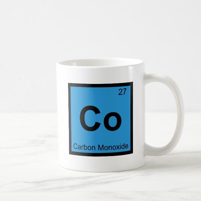 Co - Carbon Monoxide Chemistry Periodic Table Coffee Mug (Right)