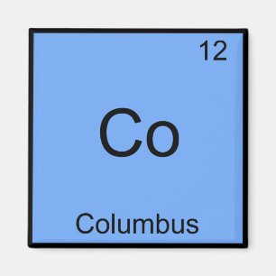 Co - Columbus Ohio Funny Chemistry Element Symbol Magnet