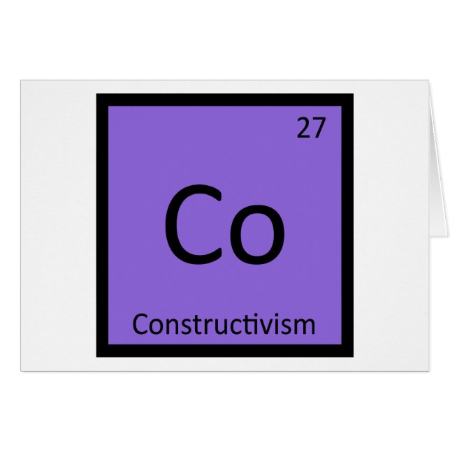 Co - Constructivism Art Chemistry Periodic Table (Front Horizontal)