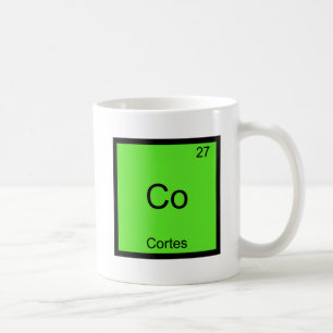 Co - Cortes Funny Chemistry Element Symbol T-Shirt Coffee Mug