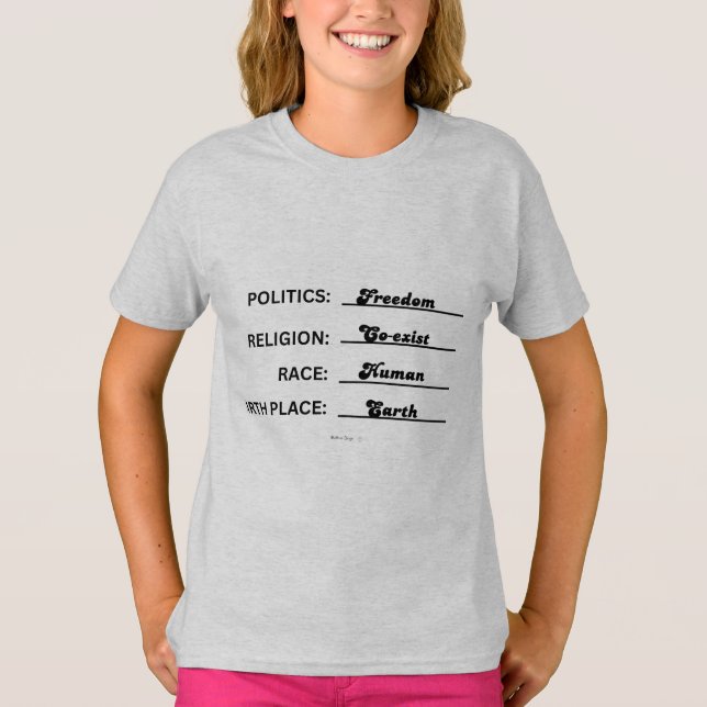 CO-EXIST SHIRT FOR KIDS (Front)