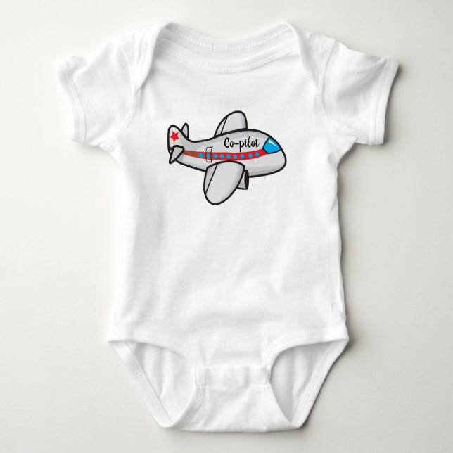 Co-Pilot clothes for kids Baby Bodysuit (Front)