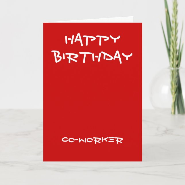Co-worker birthday cards (Front)