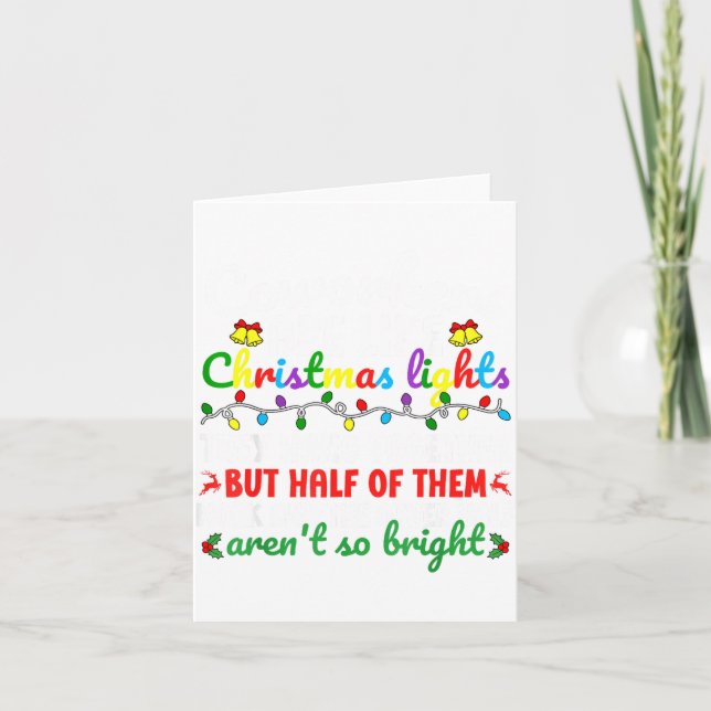 Co-workers Are Like Christmas Lights They Hang Tog Card (Front)