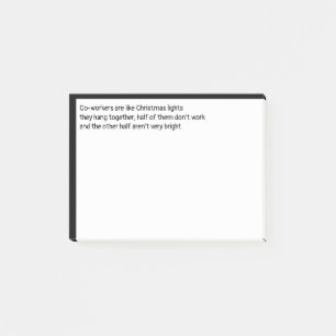 Co-workers funny Quote for Workplace Post-it Notes