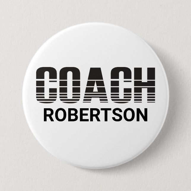 Coach  7.5 cm round badge (Front)