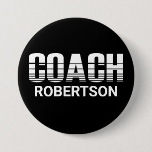 Coach 7.5 cm round badge