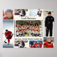 Coach Appreciation Photo Collage Team