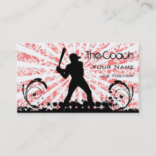 Coach Baseball Business card