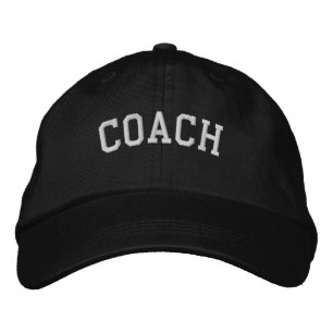 Coach Basic Adjustable Embroidered  Cap Black