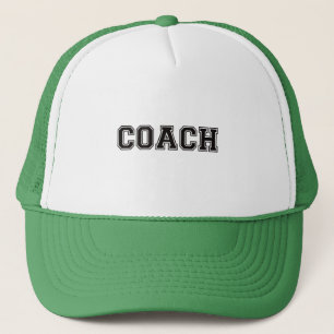 Coach Black Font Trucker Hat