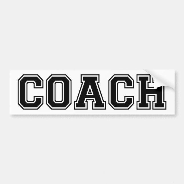 Coach Bumper Sticker (Front)