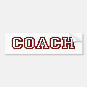 Coach Bumper Sticker