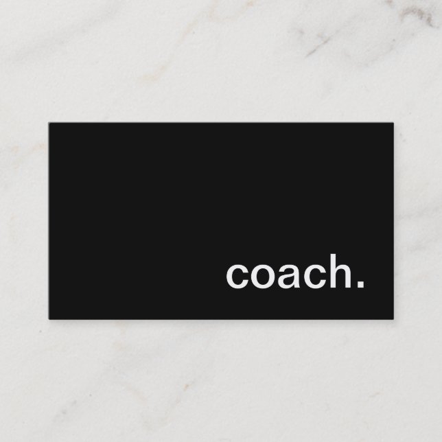 Coach Business Card (Front)